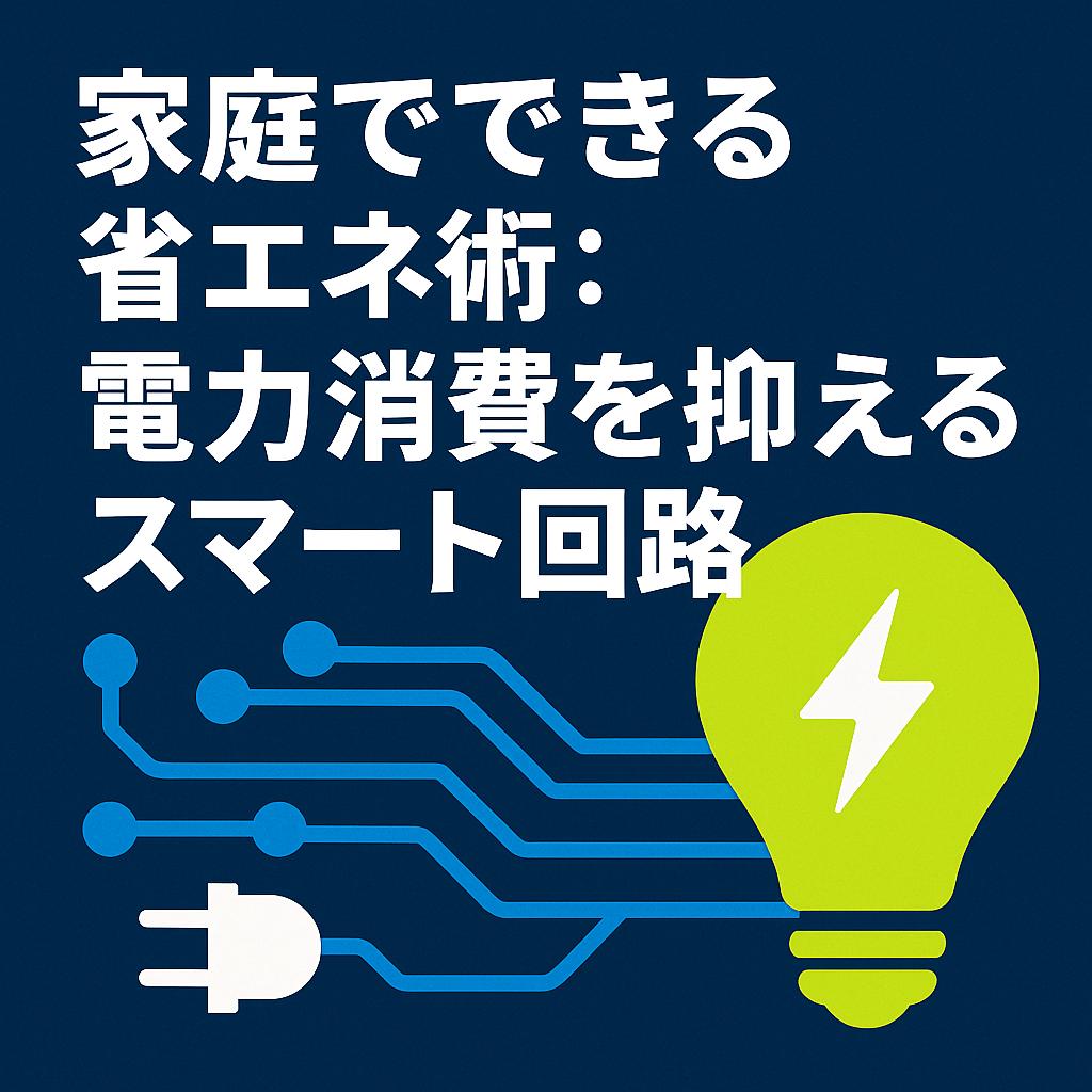 家庭でできる省エネ術：電力消費を抑えるスマート回路