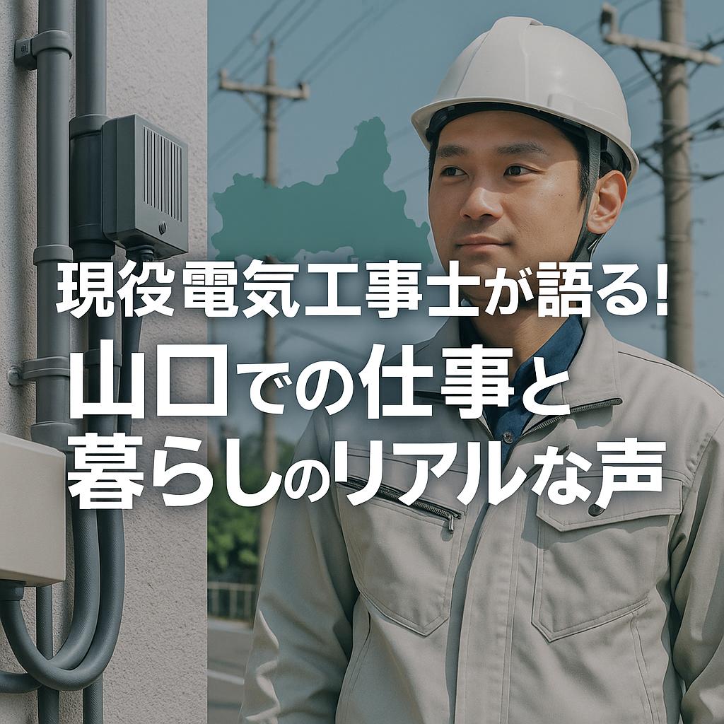 現役電気工事士が語る！山口での仕事と暮らしのリアルな声